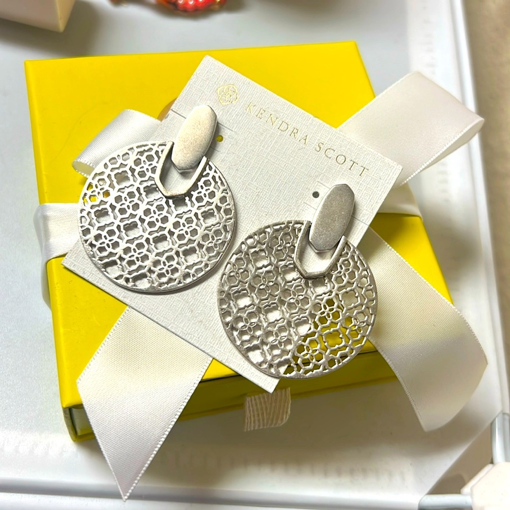 Kendra Scott Diane earrings.